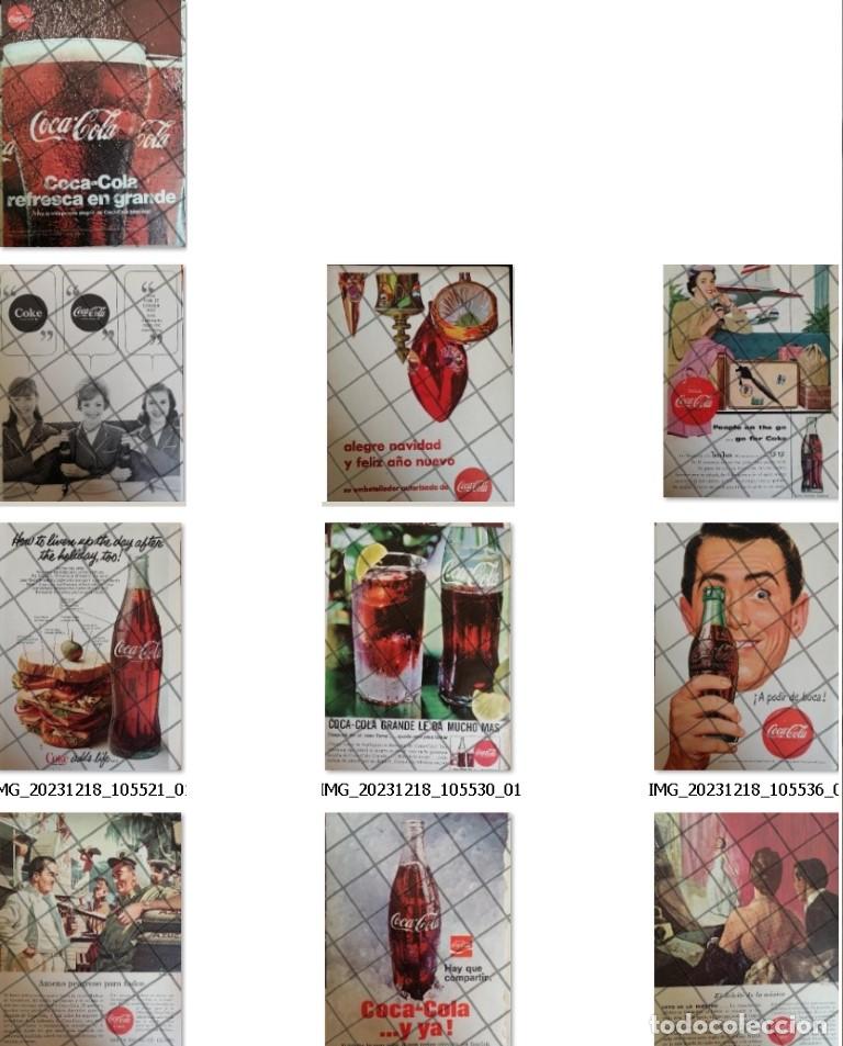 Poster collecting: 11 CARTELES RETRO REFRESCOS COCA COLA 1950s 60s /343