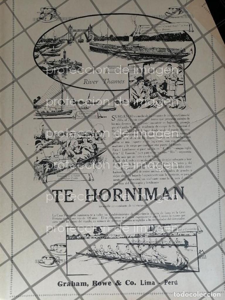 Poster collecting: CARTEL DE PUBLICIDAD ATIGUA, TE HORNIMAN 1927 RARO /2