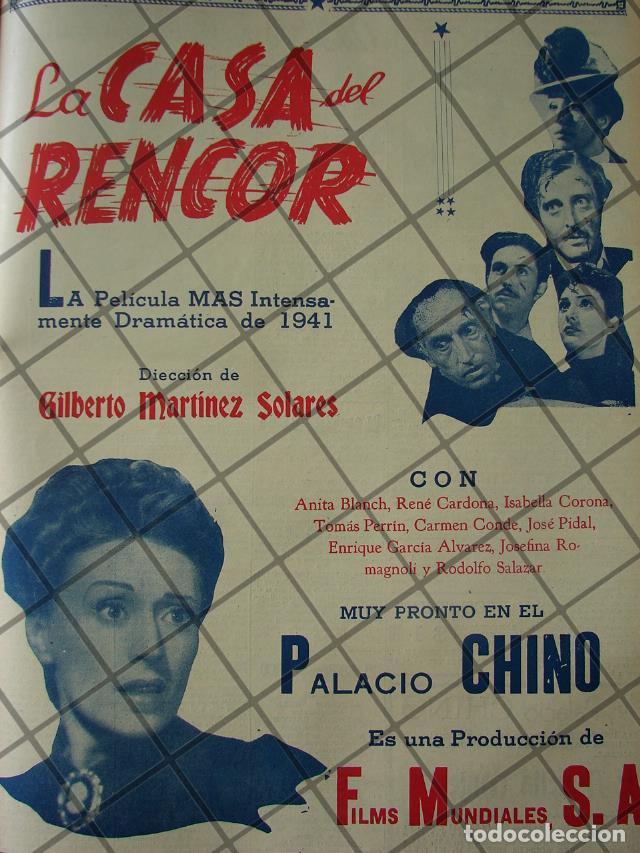 Poster collecting: CARTEL RETRO PELICULA. LA CASA DEL RENCOR 1941 -4