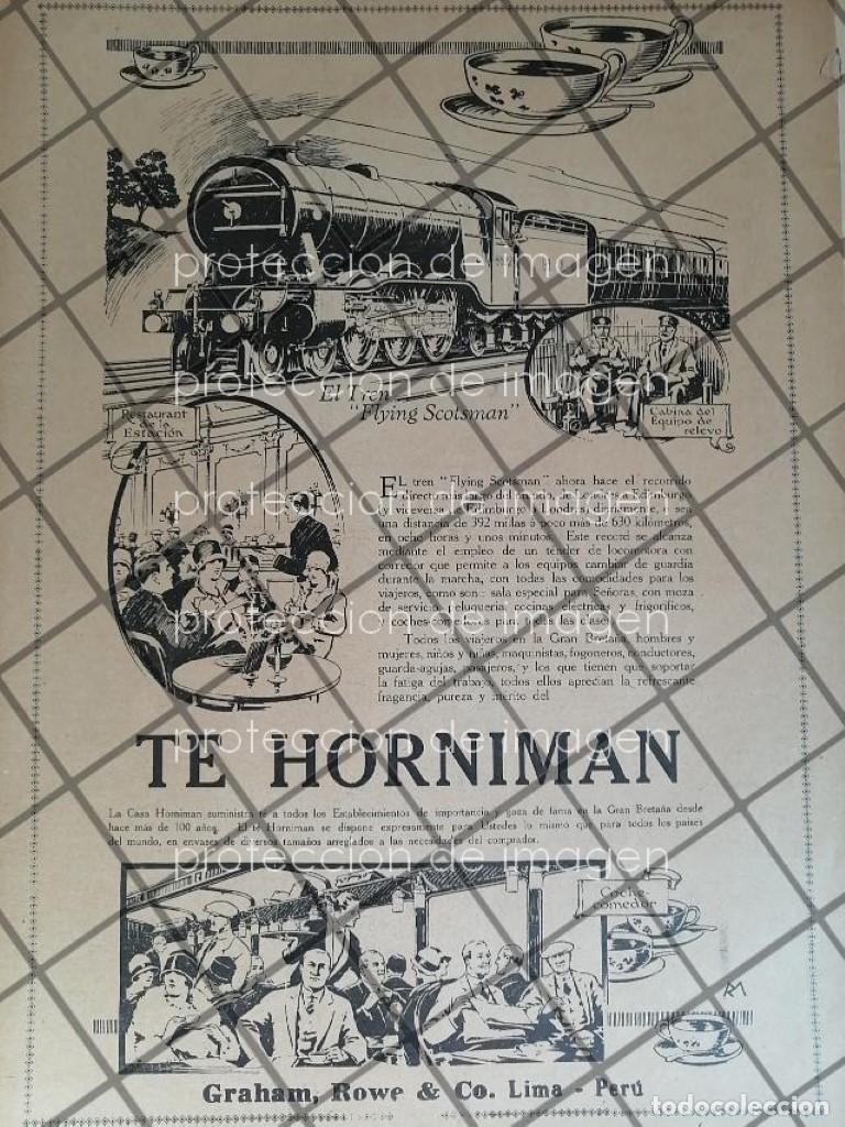 Poster collecting: CARTEL DE PUBLICIDAD ATIGUA, TE HORNIMAN 1927 RARO /3