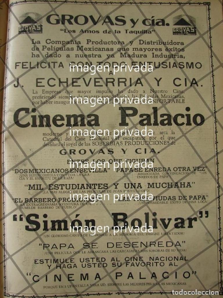 Poster collecting: CARTEL RETRO GROVAS E INAUGURACION CINEMA PALACIO 1941