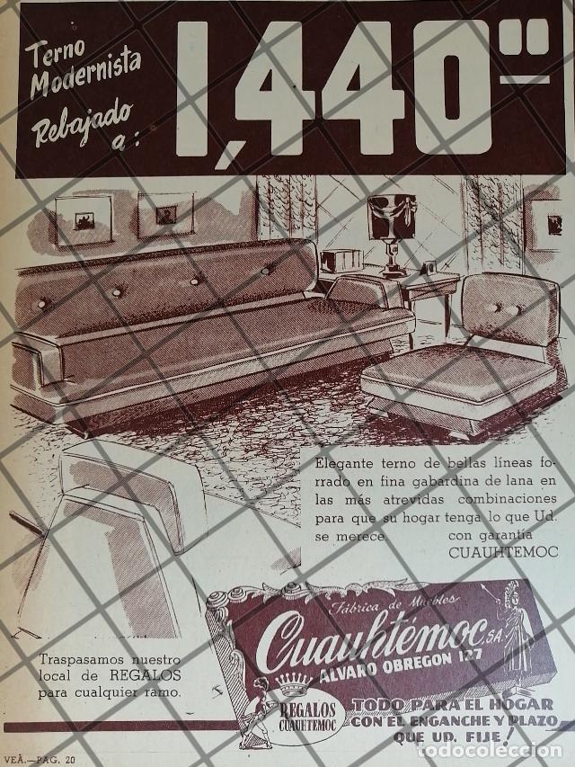 Poster collecting: CARTEL ANTIGUO MUEBLERIA CUAUHTEMOC 1940s