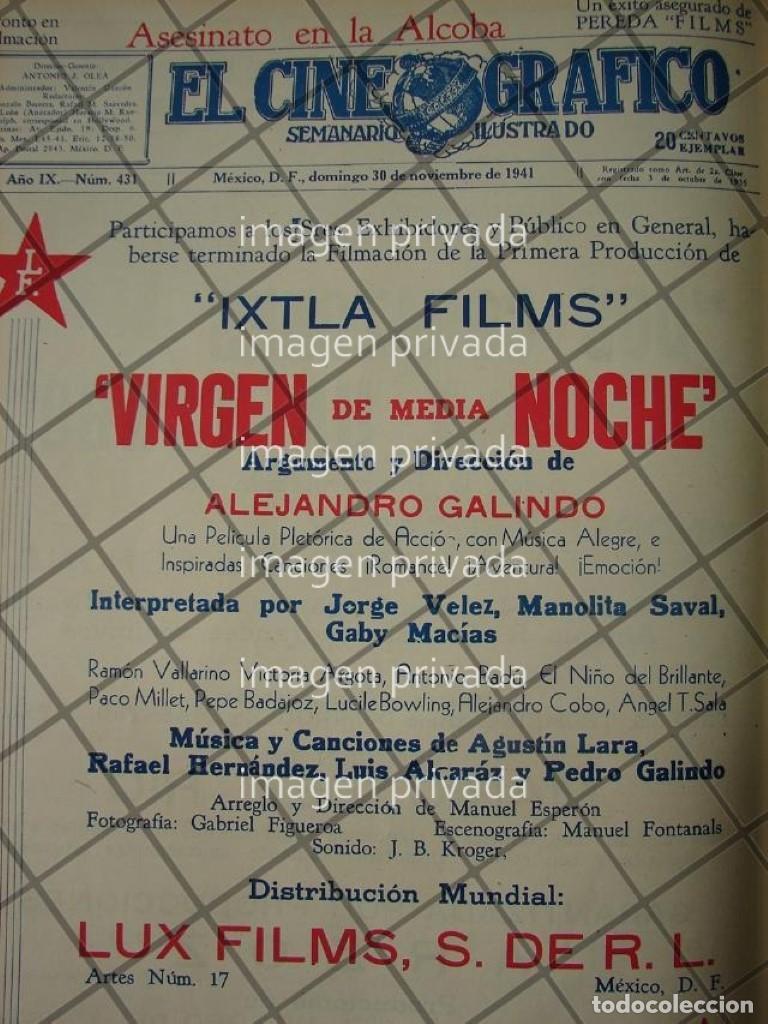 Poster collecting: CARTEL RETRO TERMINAN PELICULA VIRGEN DE MEDIA NOCHE 1941 2