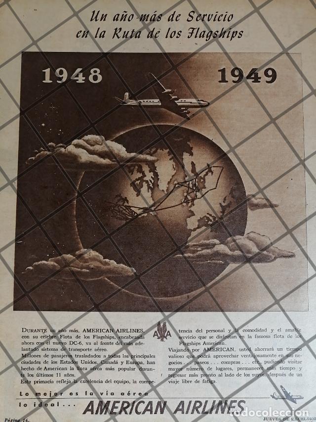 Poster collecting: AFICHE ANTIGUO AMERICAN AIRLINES 1949 /1016