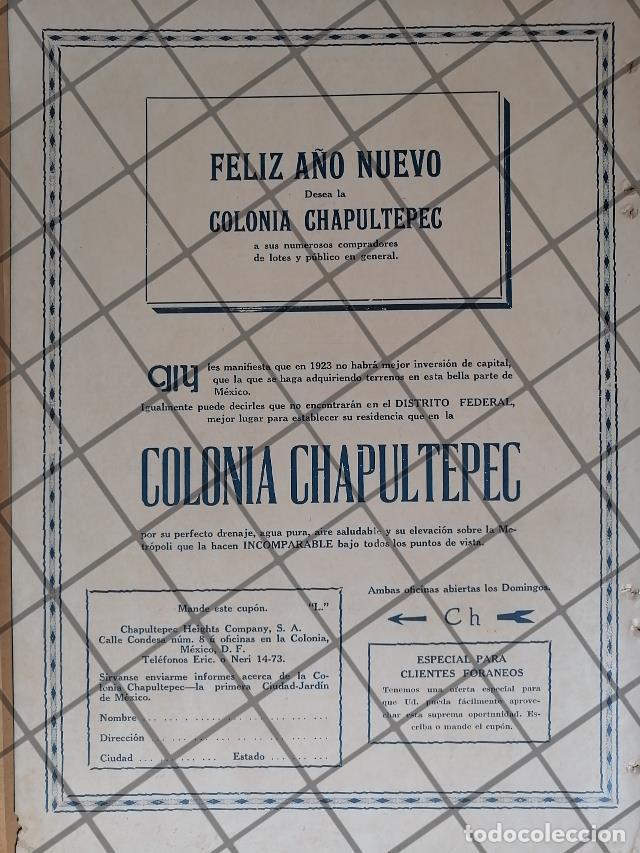 Poster collecting: CARTEL ANTIGUO NACE COLONIA LOMAS DE CHAPULTEPEC 1922 HEIGHTS