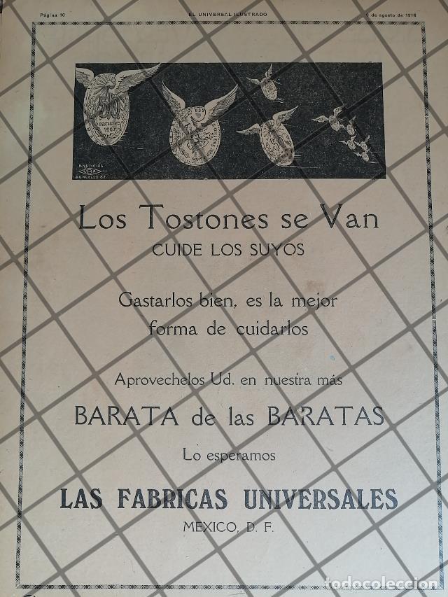Poster collecting: CARTEL PUBLICITARIO ANTIGUO. TIENDA LAS FABRICAS UNIVERSALES 1919