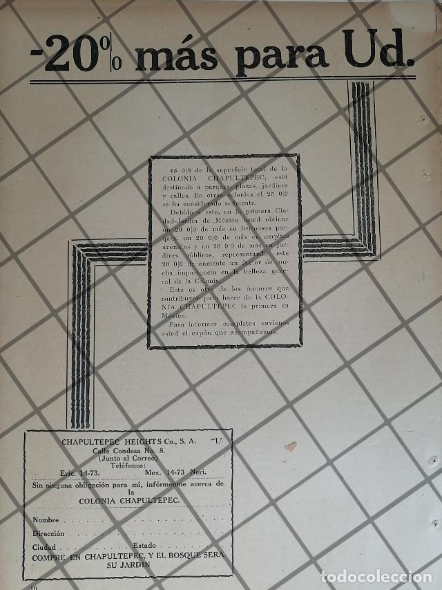 Poster collecting: CARTEL ANTIGUO COLONIA CHAPULTEPEC HEIGTHS 1926 /1027