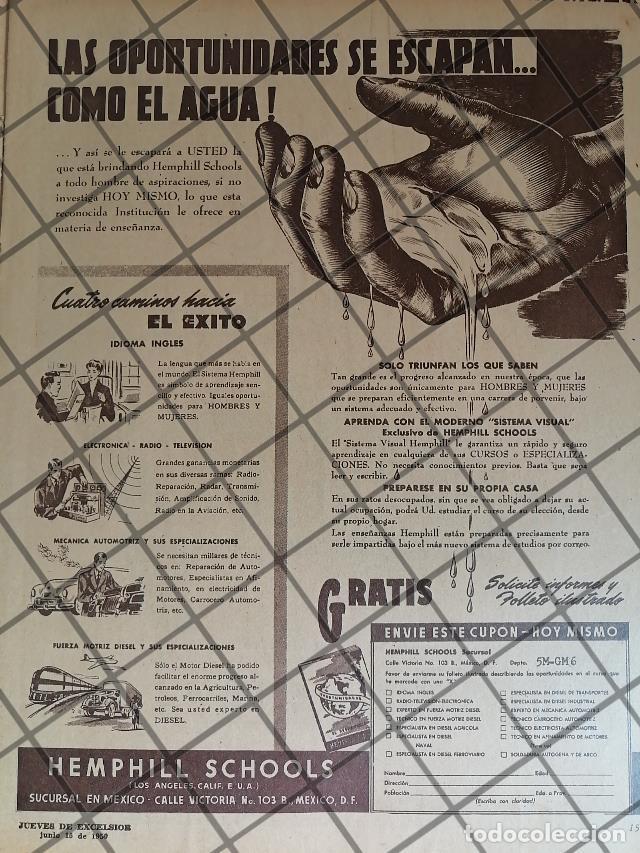 Poster collecting: CARTEL PUBLICITARIO ANTIGUO ESCUELAS HEMPHILL SCHOOLS 1950
