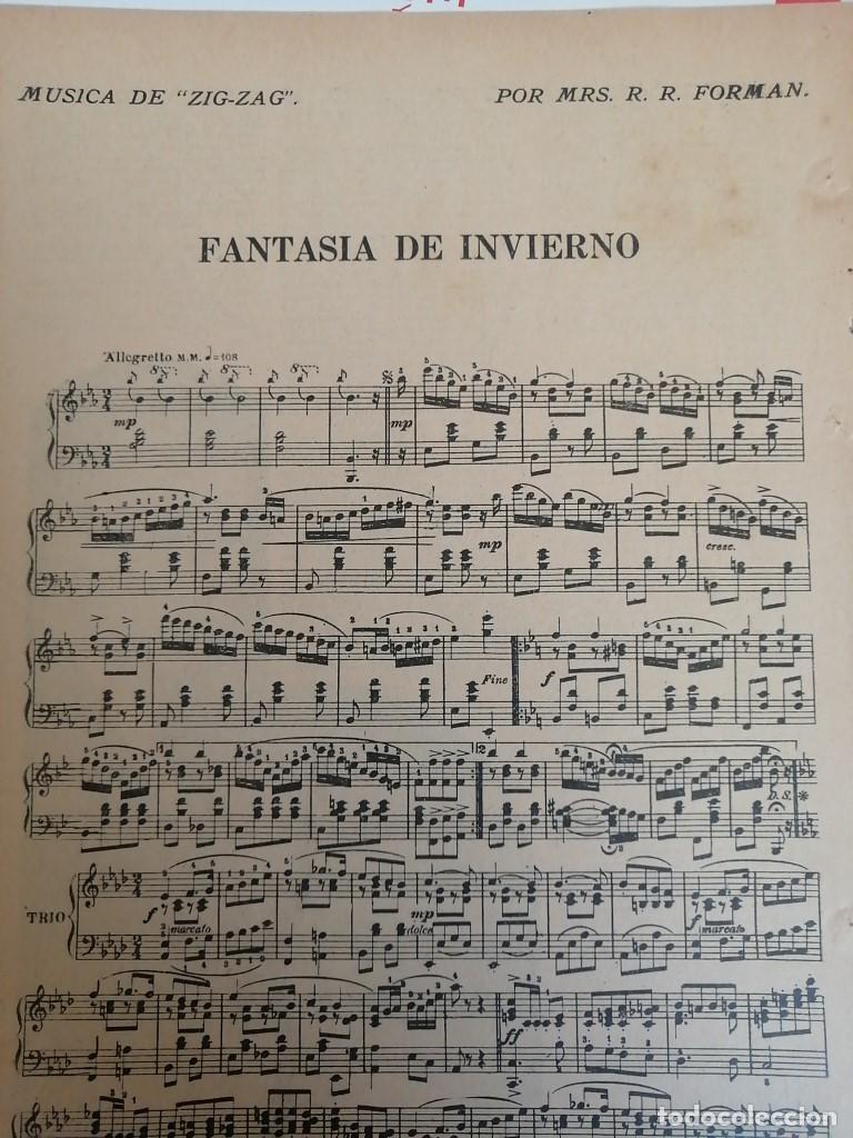 Poster collecting: PARTITURA ANTIGUA FANTASIA DE INVIERNO 1920 R.R. FORMAN