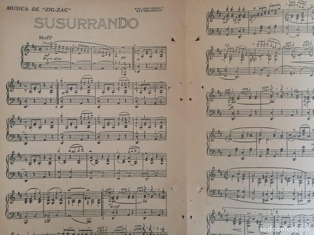 Poster collecting: PARTITURA ANTIGUA. SUSURRANDO. LOUIS BREAN / RAY HENDERSON 1920