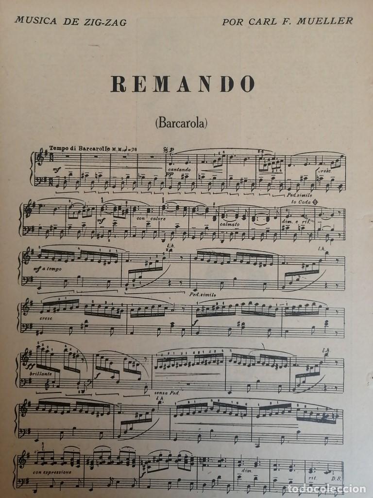Poster collecting: PARTITURA ANTIGUA. CARL FRANK MUELLER. 1920 REMANDO