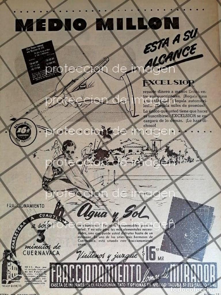 Poster collecting: CARTEL RETRO COLONIA LOMAS DEL MIRADOR 1947 MORELOS