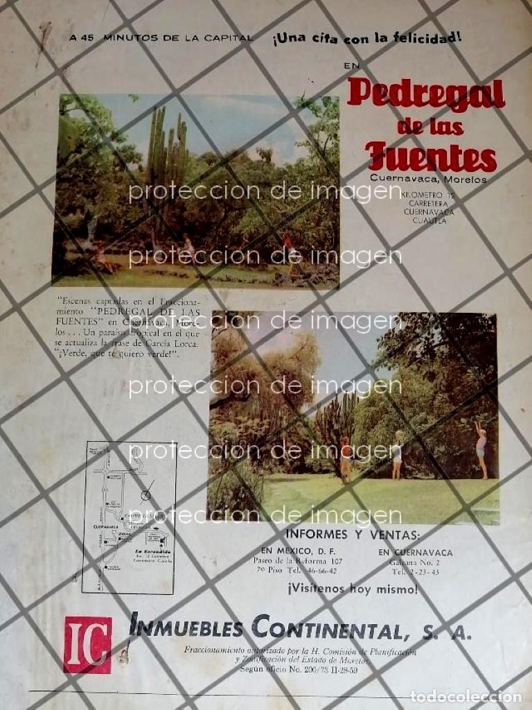 Sammeln von Plakaten: CARTEL VINTAGE. NACE LA COL. PEDREGAL DE LAS FUENTES 1959 CUERNAVACA