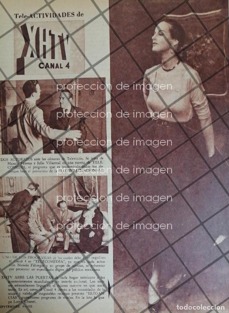 Sammeln von Plakaten: AFICHE ANTIGUO XHTV CANAL 4 PRIMER CANAL MEXICANO 1953