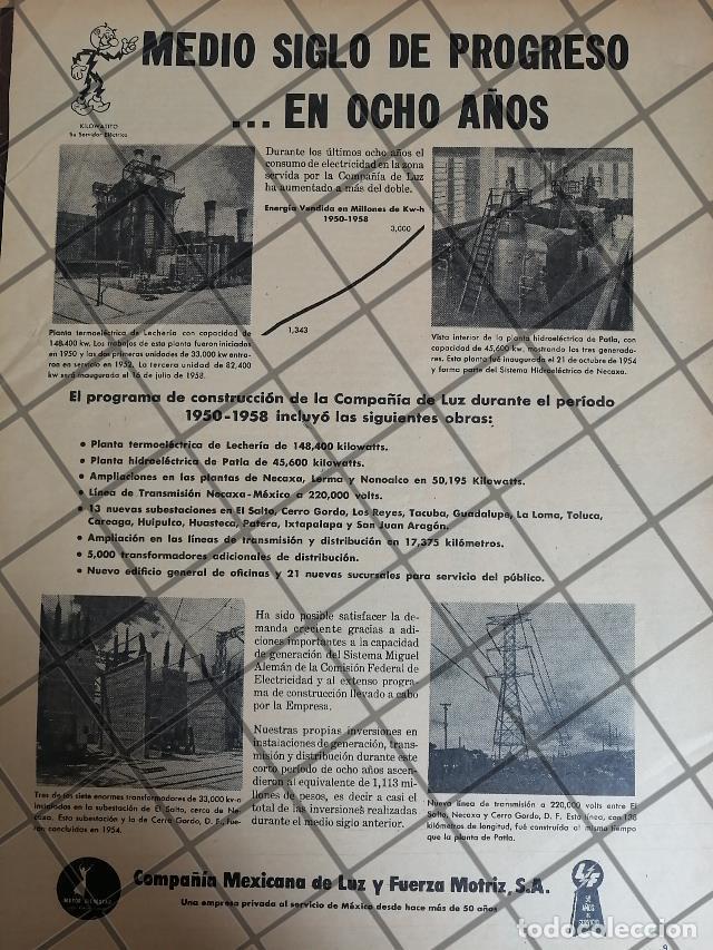 Sammeln von Plakaten: CARTEL ANTIGUO LUZ Y FUERZA MOTRIZ S.A 1950s 1097