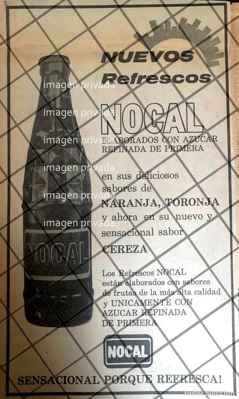 Sammeln von Plakaten: CARTEL PUBLICITARIO RETRO REFRESCOS NOCAL 1968