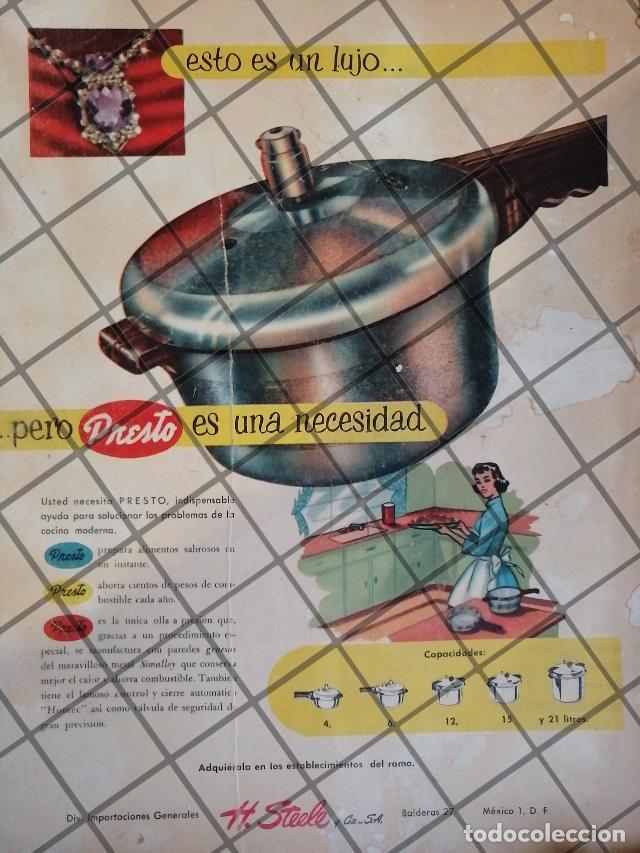 Colecionismo de cartazes: CARTEL PUBLICITARIO ANTIGUO OLLAS PRESTO 1953 614