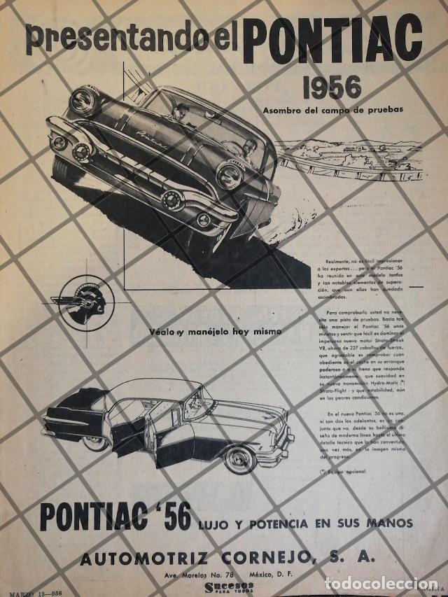 Colecionismo de cartazes: CARTEL VINTAGE ORIGINAL PONTIAC 1956 -1105