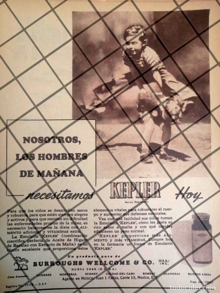 Colecionismo de cartazes: CARTEL PUBLICITARIO RETRO. EMULSION KEPLER 1944