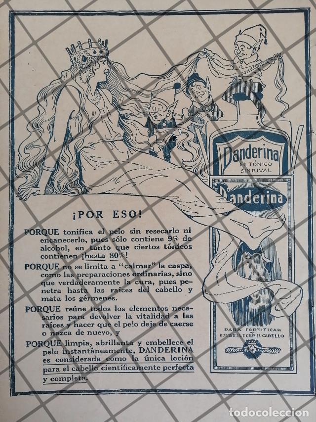 Colecionismo de cartazes: CARTEL PUBLICITARIO RETRO. TONICO CAPILAR DANDERINA