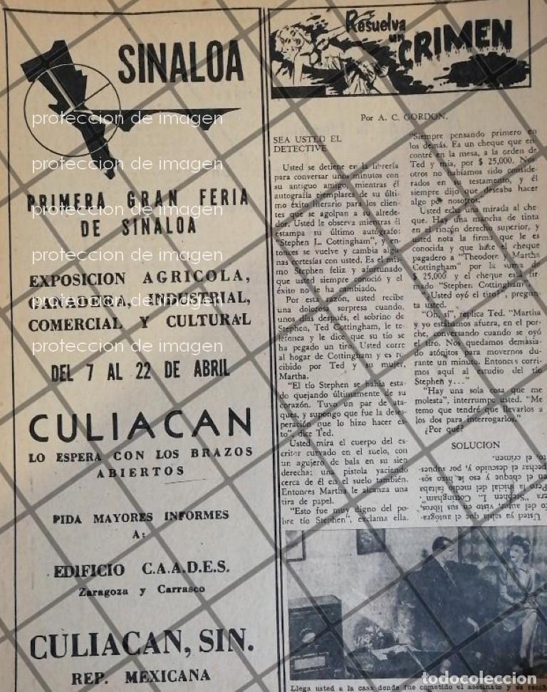 Colecionismo de cartazes: CARTEL ANTIGUO PRIMERA GRAN FERIA DE SINAOLA 1956 /RARO