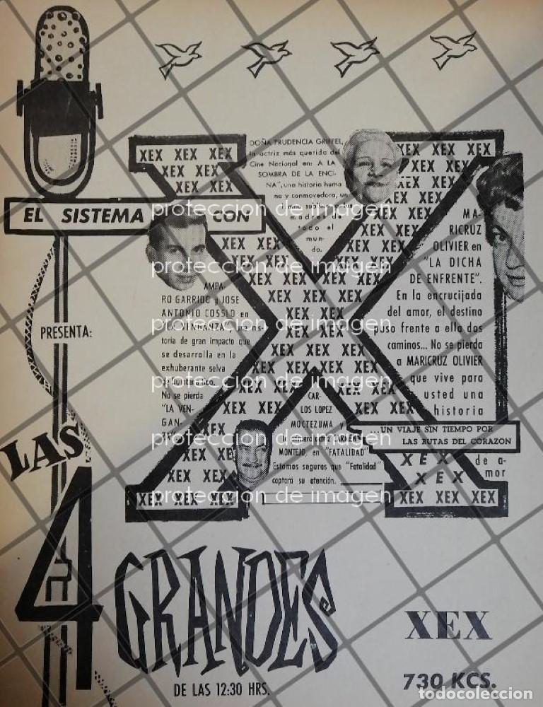 Colecionismo de cartazes: AFICHE ANTIGUO RADIO DIFUSORA W.E.X Y ARTISTAS 1945 124