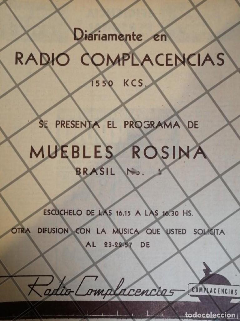 Colecionismo de cartazes: AFICHE ANTIGUO RADIO DIFUSORA XEML RADIO COMPLACENCIAS 1952 125