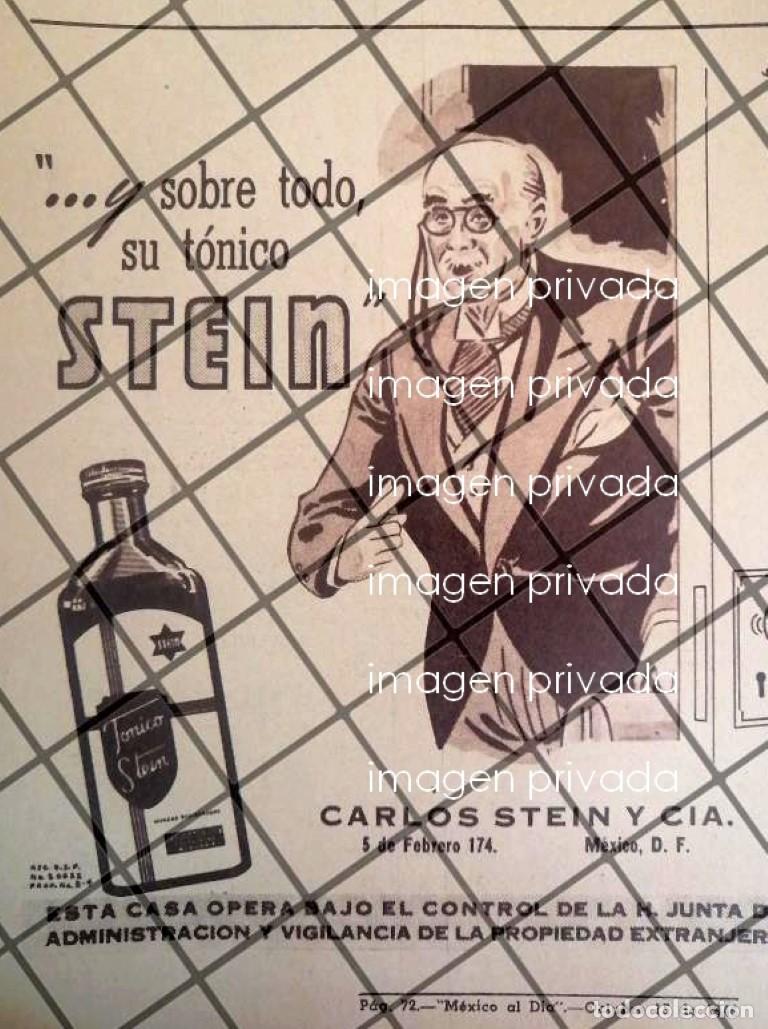 Colecionismo de cartazes: 1 AFICHE PUBLICITARIO ANTIGUO. TONICO STEIN 1948 CARLOS STEIN