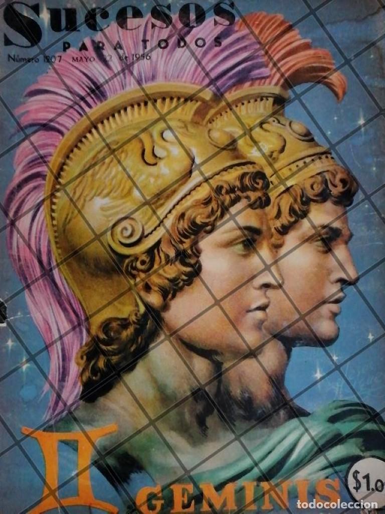 Coleccionismo de carteles: PORTADA ARTISTICA ANTIGUA DE JESUS HELGUERA 1956 GEMINIS