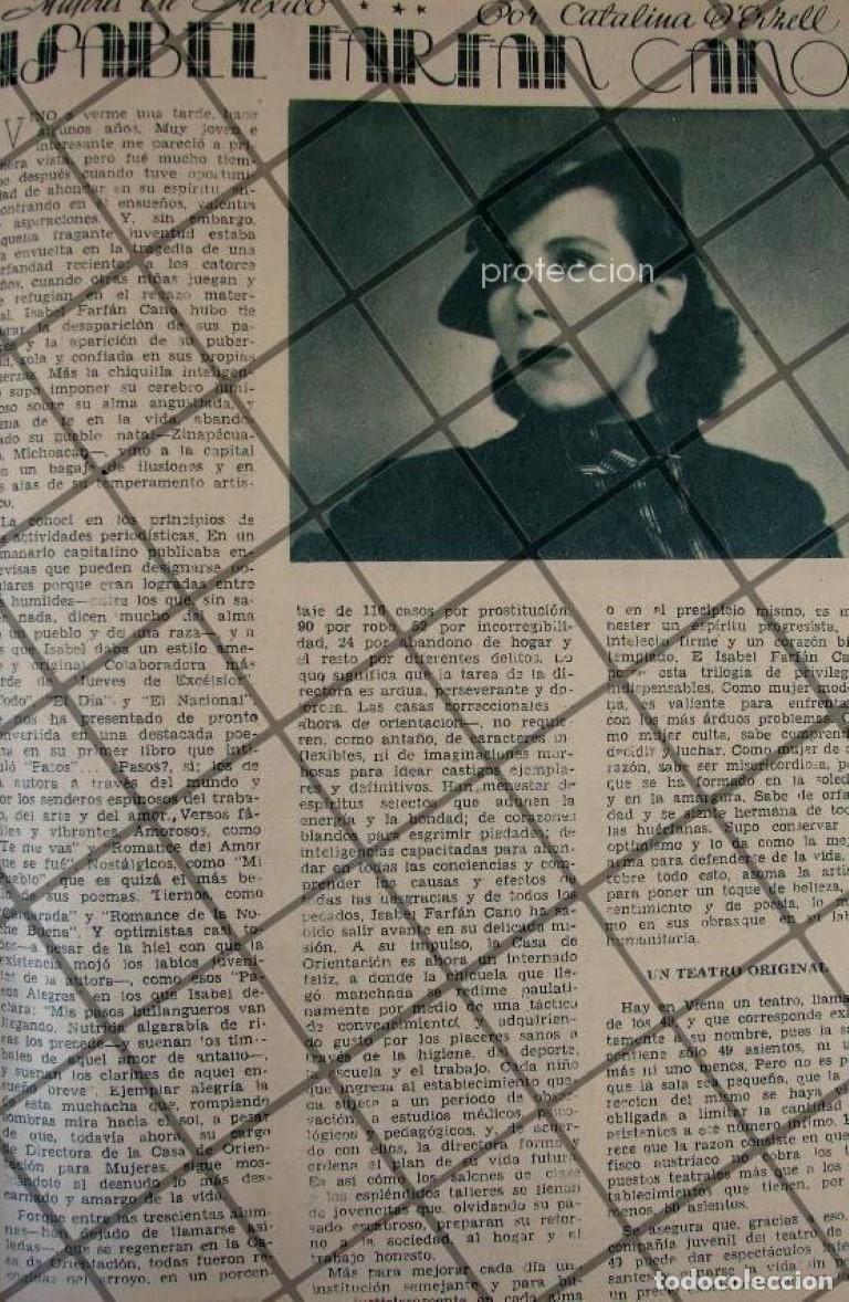 Collezionismo di affissi: CARTEL ANTIGUO ACTRIZ. ISABEL FARFAN CANO 1937