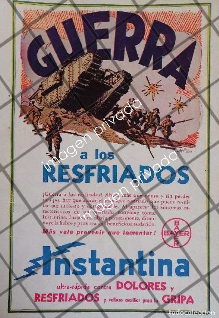 Collezionismo di affissi: CARTEL RETRO BAYER Y GUERRA MUNDIAL 1939. DIBUJO DANTE QUINTERNO