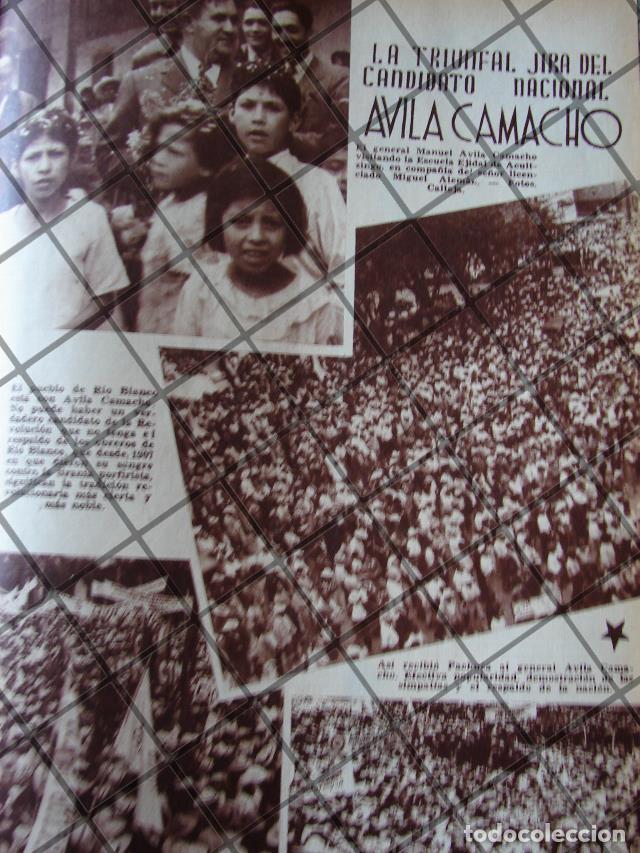 Collezionismo di affissi: AFICHE ANTIGUO GIRA NACIONAL MANUEL AVILA CAMACHO 1937