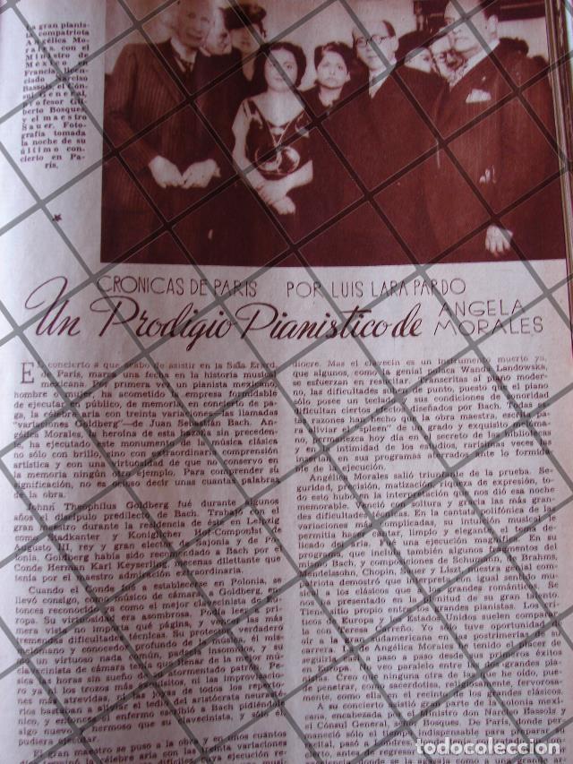 Collezionismo di affissi: AFICHE ANTIGUO. LA PIANISTA ANGELICA MORALES 1939