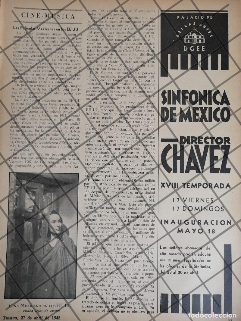 Collezionismo di affissi: AFICHE RETRO ORQUESTA SINFONICA /DOLORES DE RIO ETC 1945