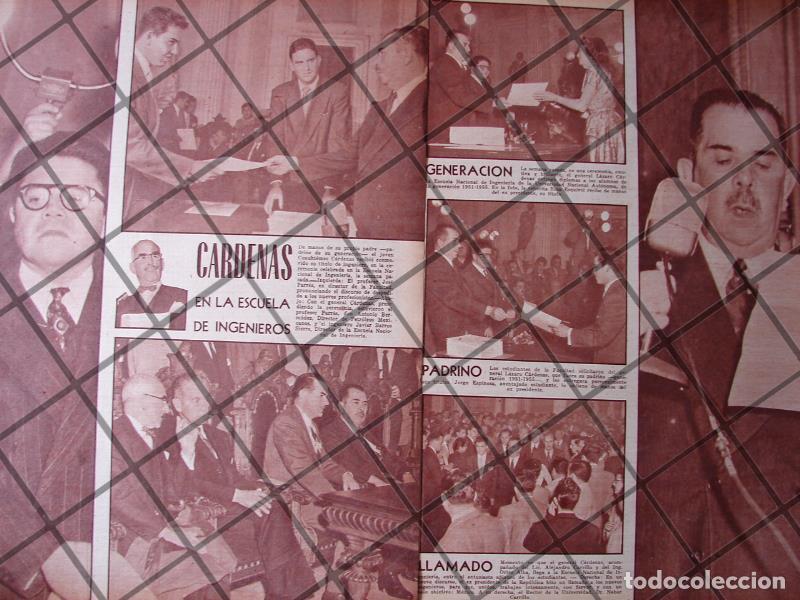 Collezionismo di affissi: AFICHE ANTIGUO LAZARO CARDENAS EN ESCUELA NAC. DE INGENIERIA