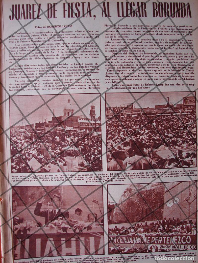 Collectionnisme d'affiches: AFICHE RETRO TEOFILO BORUNDA EN CAMPA&Ntilde;A CD. JUAREZ 1956