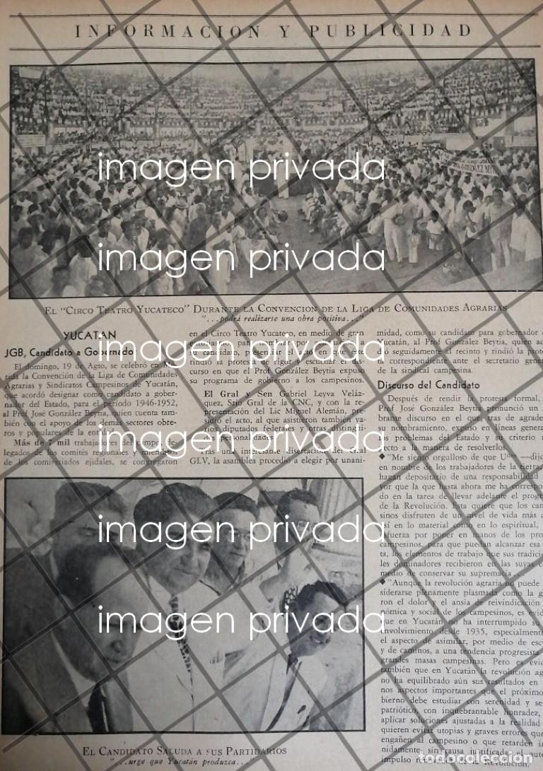 Sammeln von Plakaten: AFICHE ANTIGUO CANDIDATO JOSE GONZALEZ VEYTIA 1945