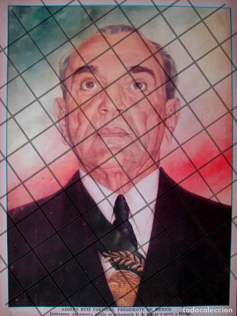 Sammeln von Plakaten: CARTEL RETRO. ADOLFO RUIZ RUIZ CORTINES 1956 DE SALVADOR BRIBIESCA