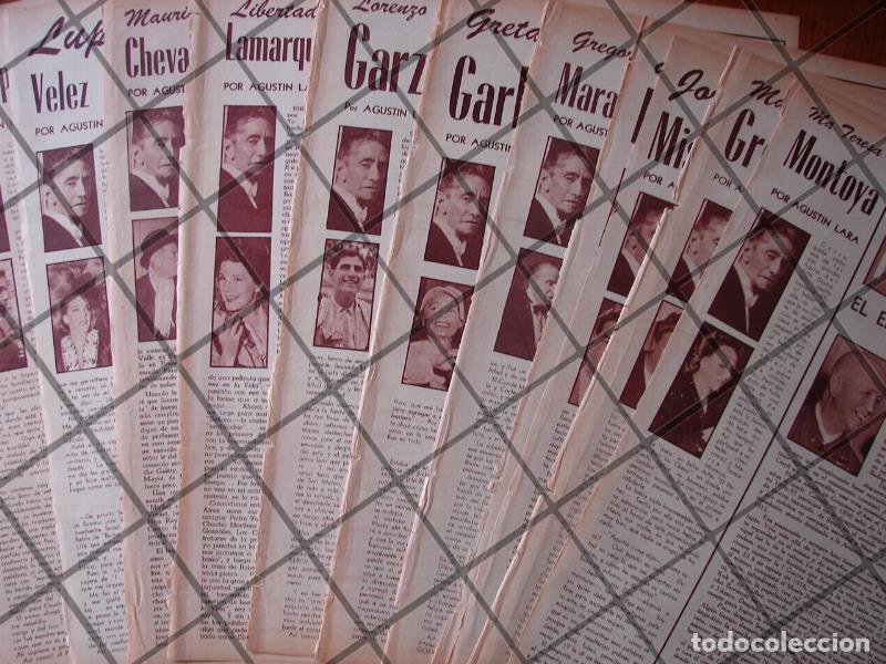 Sammeln von Plakaten: AFICHE RETRO 21 NOTAS EDITORIALES DE AGUSTIN LARA 1956