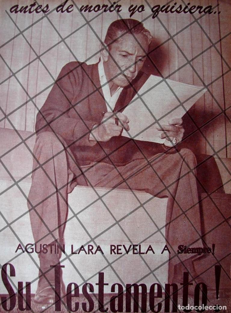 Sammeln von Plakaten: AFICHE RETRO AGUSTIN LARA 1956 /15