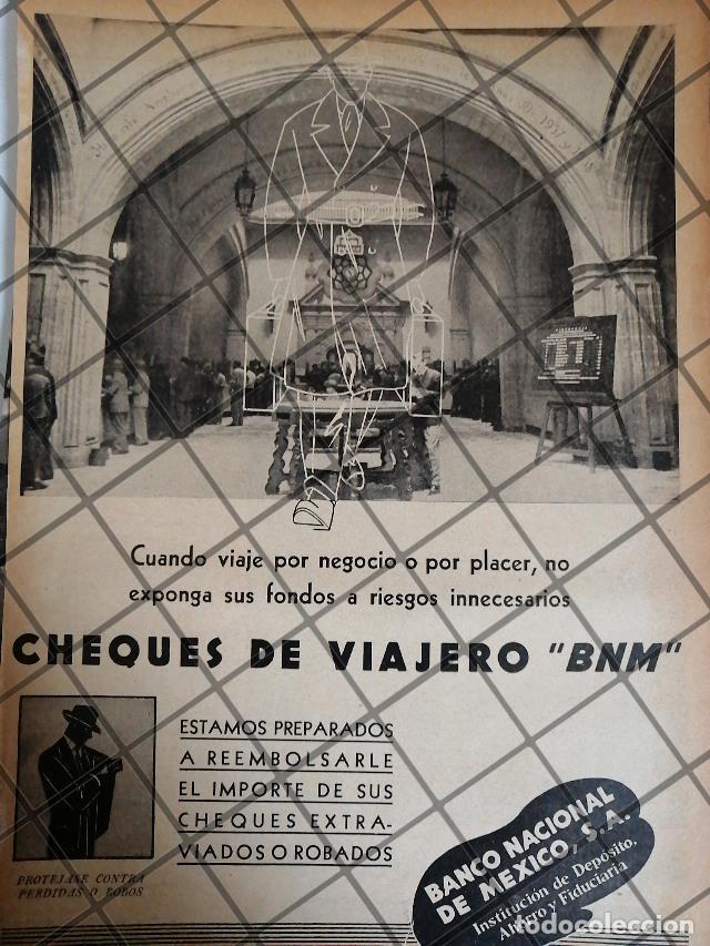 Sammeln von Plakaten: CARTEL PUBLICITARIO RETRO. NACEN LOS CHEQUES DE VIAJERO 1942
