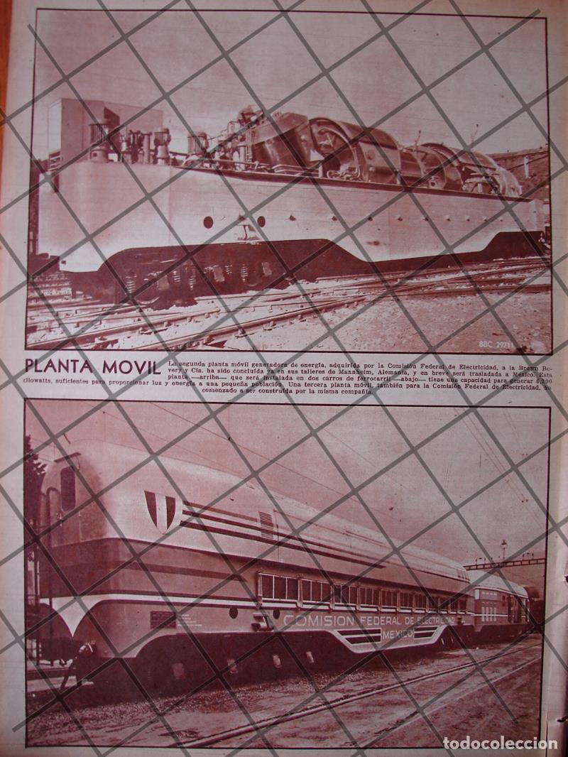 Sammeln von Plakaten: AFICHE RETRO C.F.E. ESTRENA LOCOMOTORA PLANTA 1956