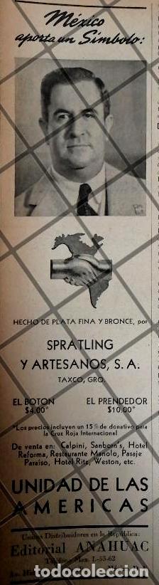 Poster collecting: CARTEL RETRO AVILA CAMACHO Y EL BROCHE PATRIOTICO 1942