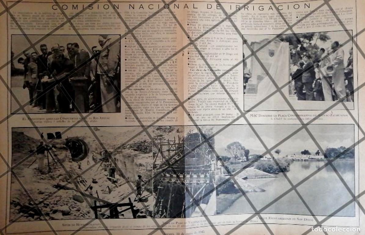 Poster collecting: AFICHE RETRO INAUGURAN LA PRESA DE VALSEQUILLO 1945