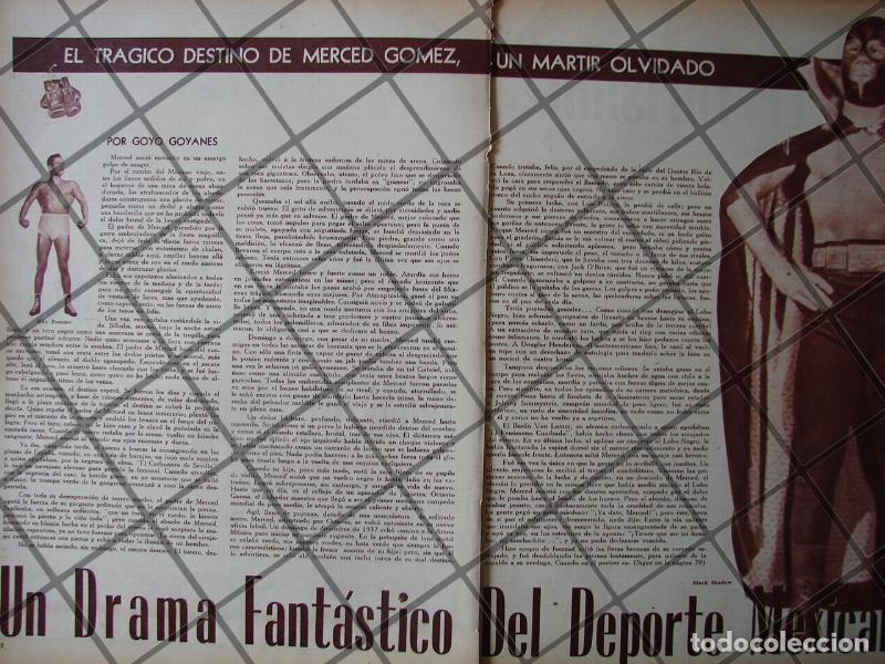 Poster collecting: AFICHE RETRO TRAGEDIA DEL LUCHADOR MERCED GOMEZ 1955