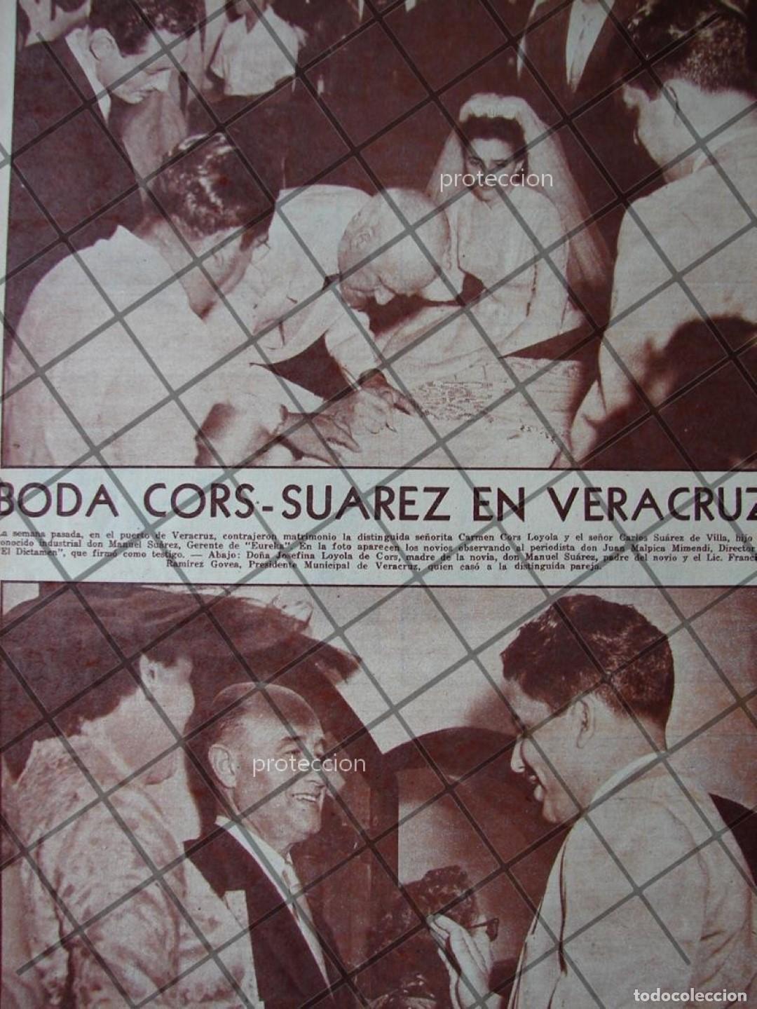 Poster collecting: AFICHE RETRO. BODA SUAREZ CORS 1956 VER.