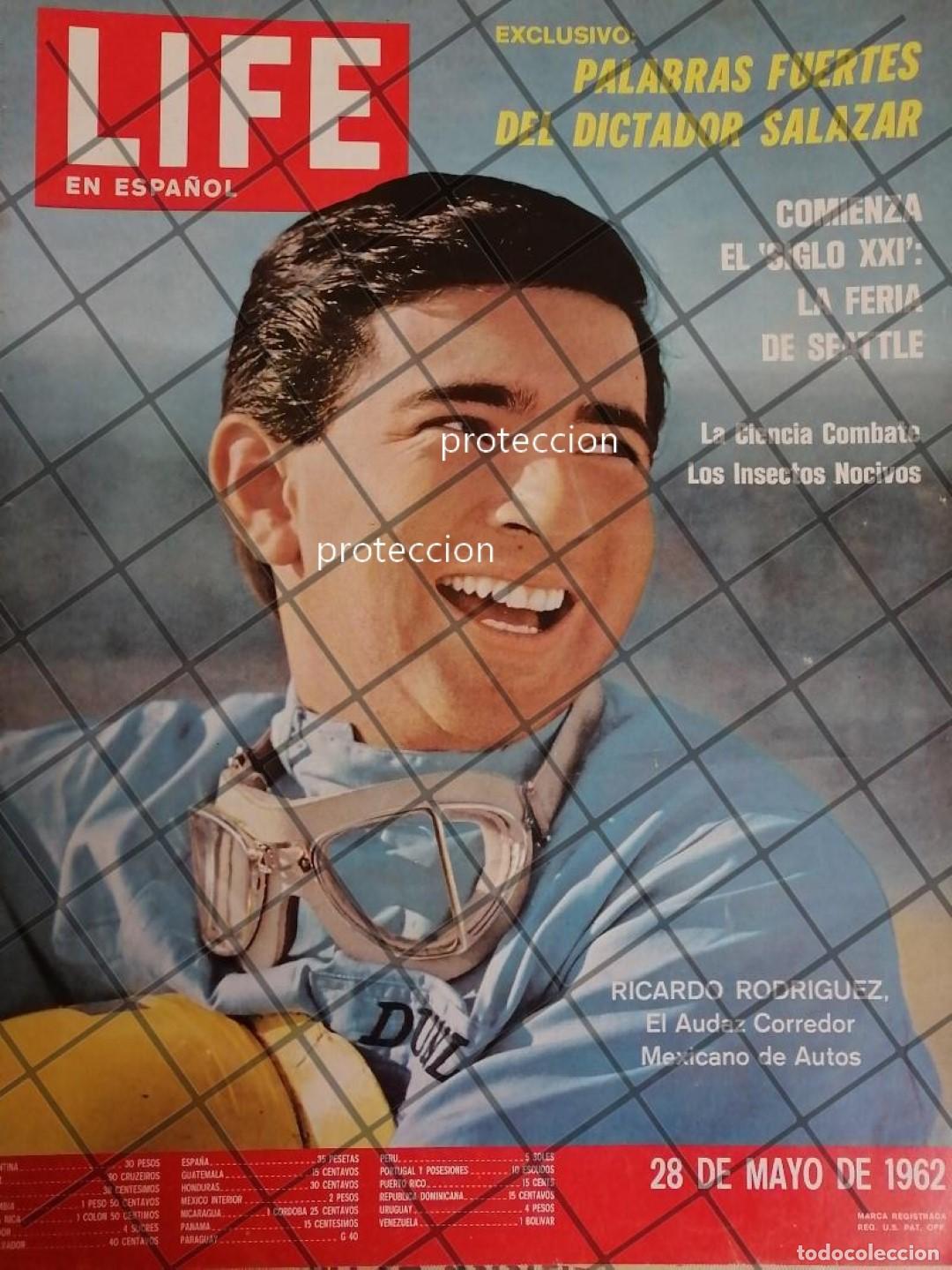 Poster collecting: PORTADA RETRO ORIGINAL. PILOTO RICARDO RODRIGUEZ 1962