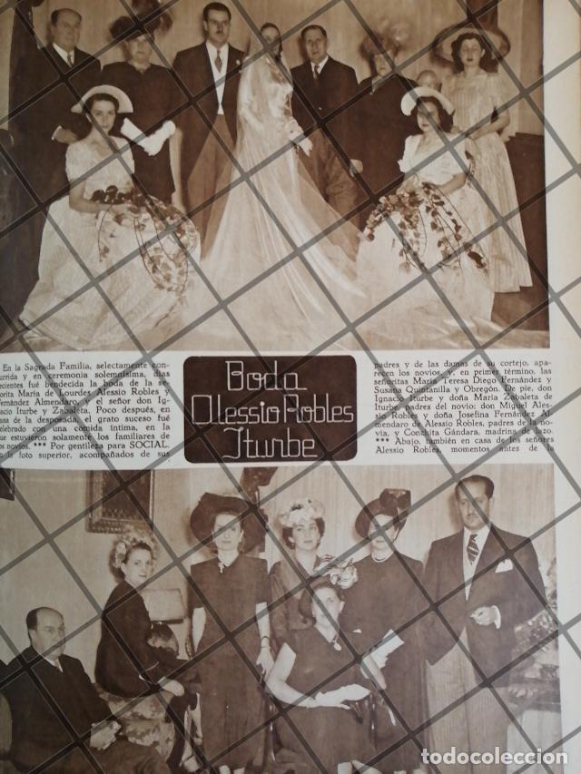 Collezionismo di affissi: AFICHE ANTIGUO BODA. ITURBE ALESSIO ROBLES 1948