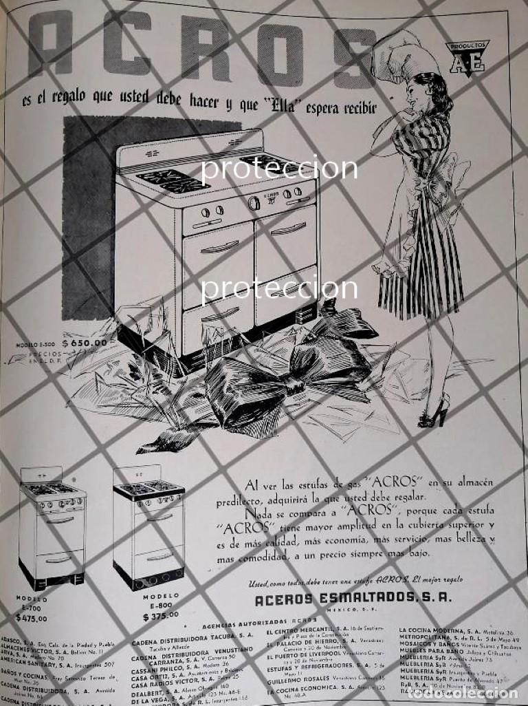 Collezionismo di affissi: CARTEL ANTIGUO ESTUFAS ACROS 1948 LAS PRIMERAS