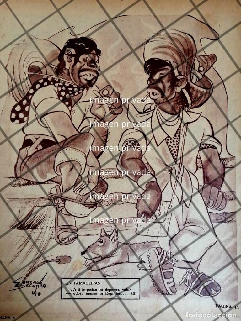 Collezionismo di affissi: CARICATURA ANTIGUA. POR JOSE GONZALO BECERRA 1946